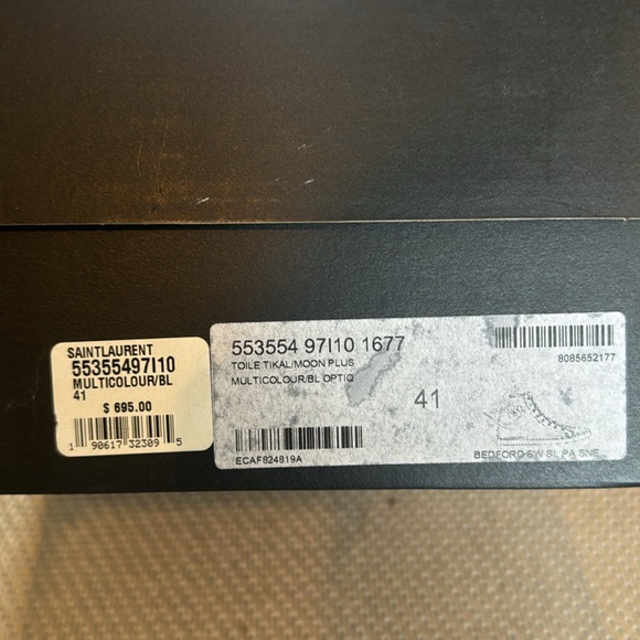 Saint Laurent Pony Hair Distressed Hightops - Picture 3 of 3